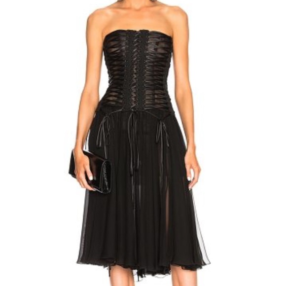 Dolce & Gabbana Dresses & Skirts - Dolce & Gabbana Black Corset Top Dress - SEE INFO*